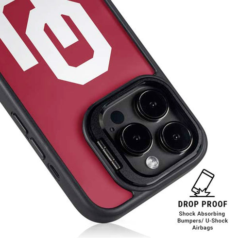University of Oklahoma Sooners Red iPhone 16 Pro Kickstand Case
